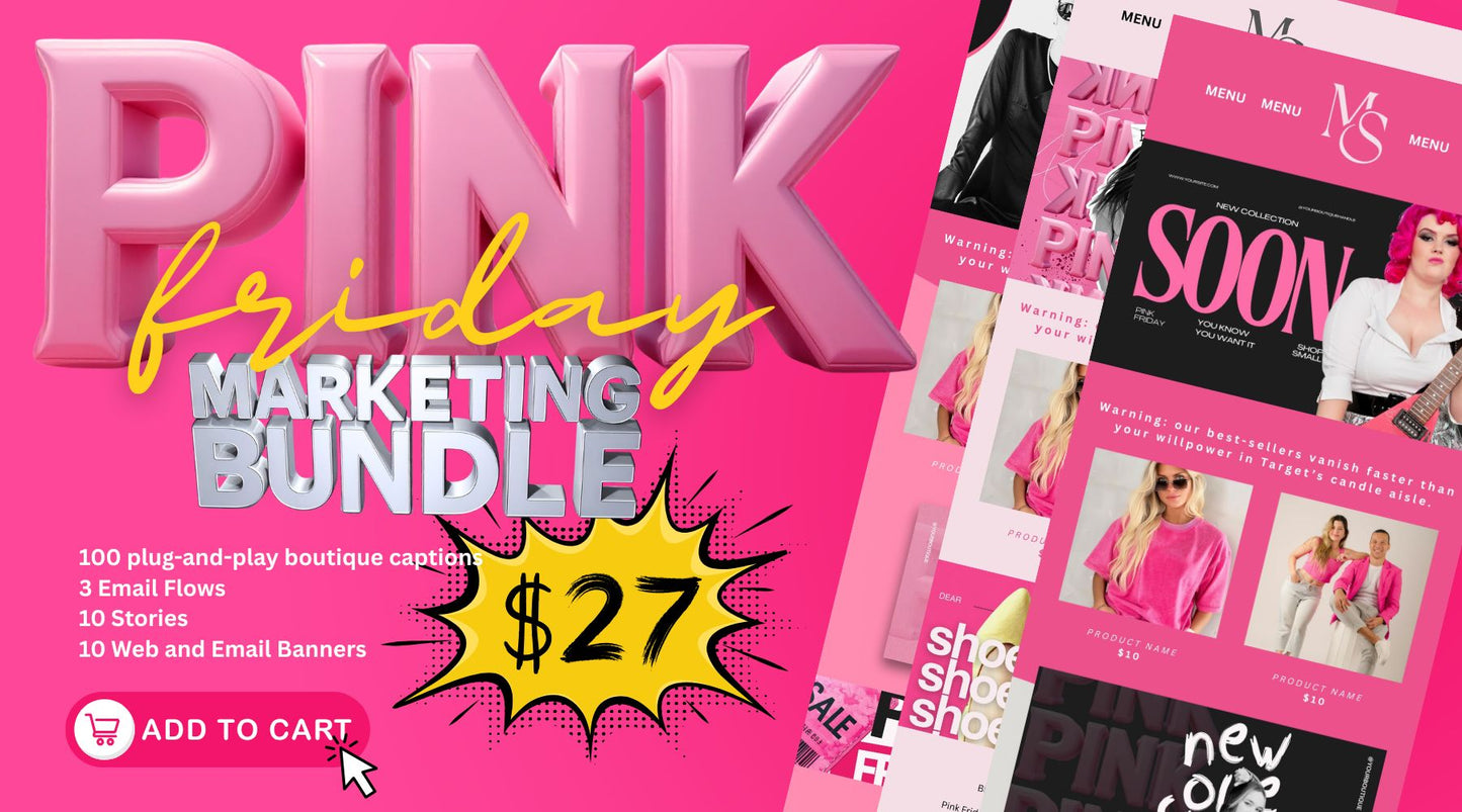 Black (Pink) Friday Digital Marketing Bundle