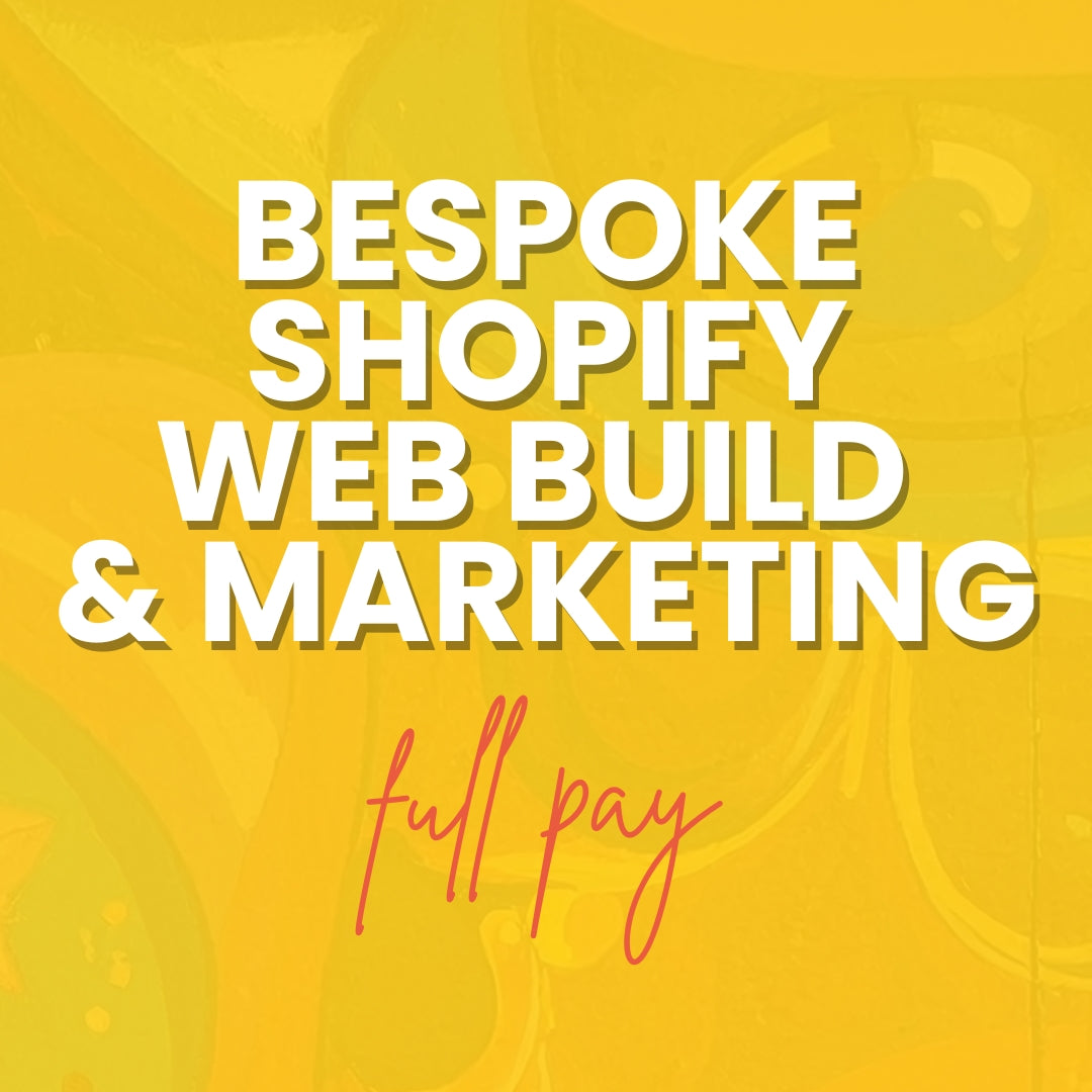 The Bespoke Shopify Custom Web Build Experience