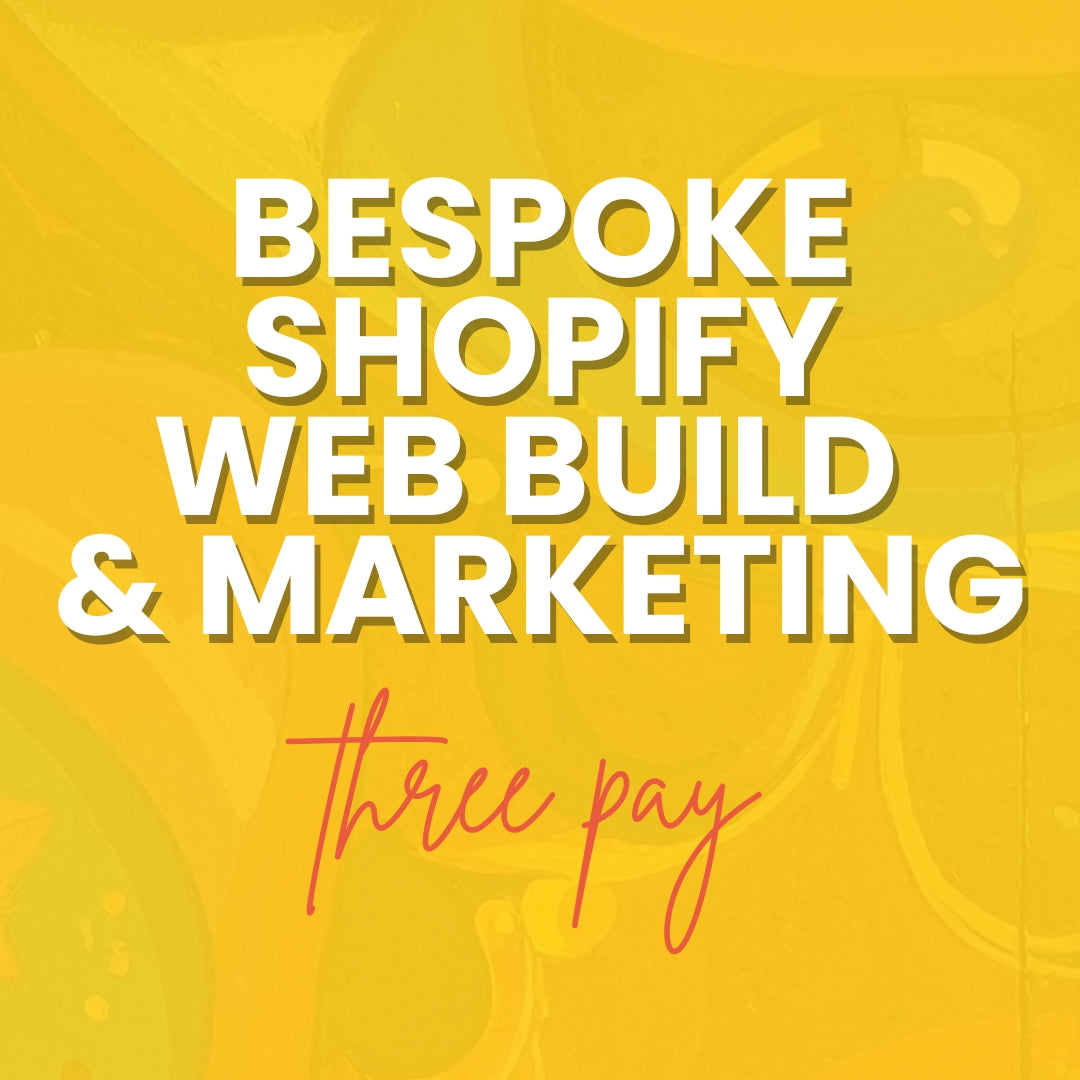 The Bespoke Shopify Custom Web Build Experience